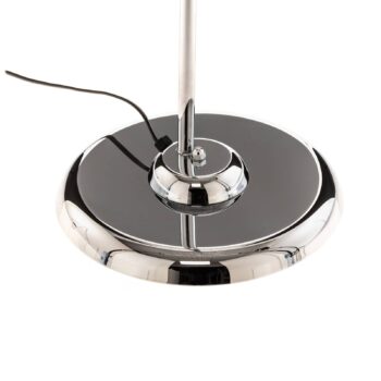 Stojacia lampa Ninfea, chróm, kryštálové kvety, 175 cm