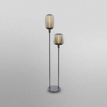 Stojacia lampa OSRAM DECOR STICK, tmavošedá, výška 146 cm, 2 x E27