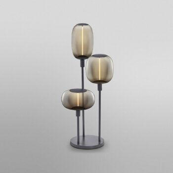 Stojacia lampa OSRAM DECOR STICK, tmavošedá, výška 78 cm, 3 x E27