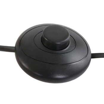 Stojacia lampa Oeroe, 2-plameňová, čierna, kov, E14