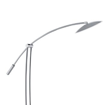 Stojacia lampa Ohio, nikel/chróm