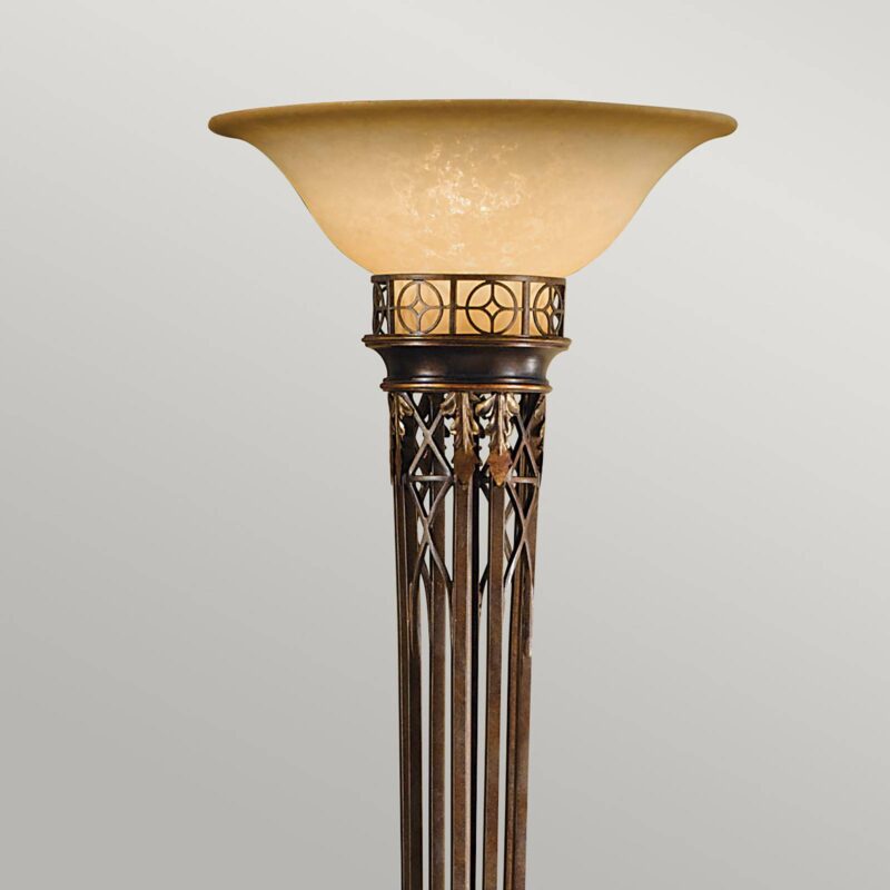 Stojacia lampa Opera 189cm zlatá čiernená Stojacia lampa Opera 189cm zlatá čiernená
