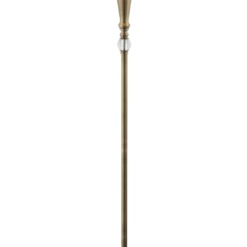 Stojacia lampa Oscar s tienidlom v ľanovom vzhľade