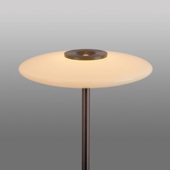 Stojacia lampa PURE LED Vitrum hnedý hliník/sklo dotykový stmievač