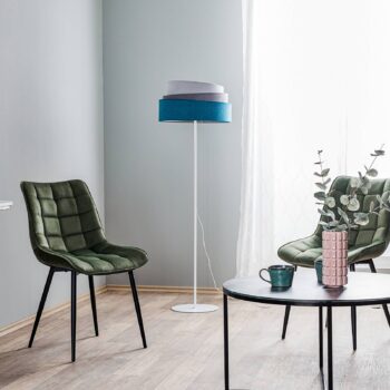 Stojacia lampa Pastel Trio tyrkysová/sivá/svetlo sivá