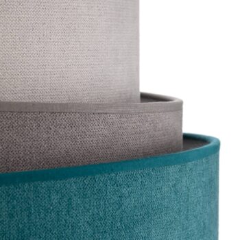 Stojacia lampa Pastel Trio tyrkysová/sivá/svetlo sivá