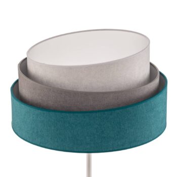 Stojacia lampa Pastel Trio tyrkysová/sivá/svetlo sivá
