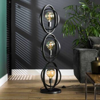 Stojacia lampa Ringelbach, antracitová 3-plameňová