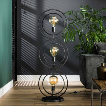 Stojacia lampa Ringelbach, antracitová 3-plameňová