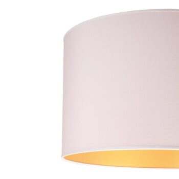 Stojacia lampa Roller, biela/zlatá, výška 145 cm