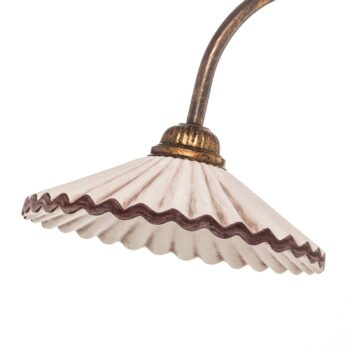 Stojacia lampa Rosina s dvoma keramickými tienidlami