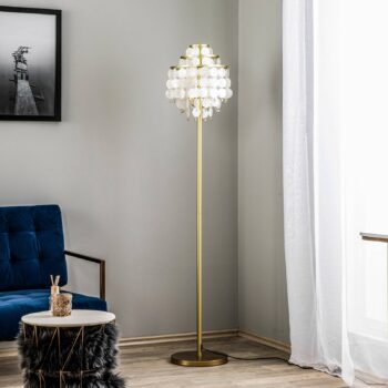 Stojacia lampa Ruben s perleťovými diskami