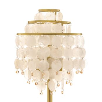 Stojacia lampa Ruben s perleťovými diskami