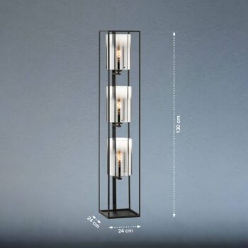 Stojacia lampa Samu, 3-plameňová