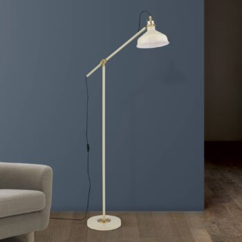 Stojacia lampa Schiller, khaki, kov, výška 153 cm, nastaviteľná