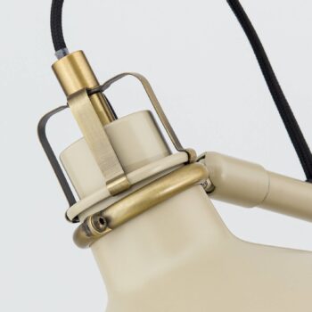 Stojacia lampa Schiller, khaki, kov, výška 153 cm, nastaviteľná