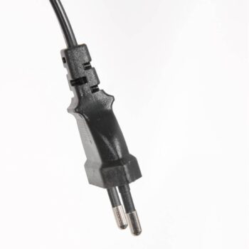 Stojacia lampa Stang, LED svetlo na čítanie, čierne/prírodné prútie