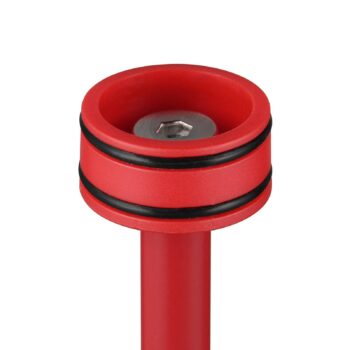 Stojacia lampa Suarez LED s dobíjaním, červená, výška 123 cm, kov