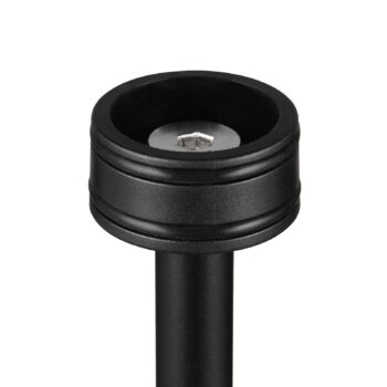 Stojacia lampa Suarez LED s dobíjaním, čierna, výška 123 cm, kov