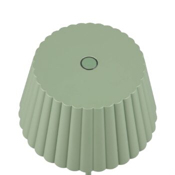 Stojacia lampa Suarez LED s dobíjaním, zelená, výška 123 cm, kov