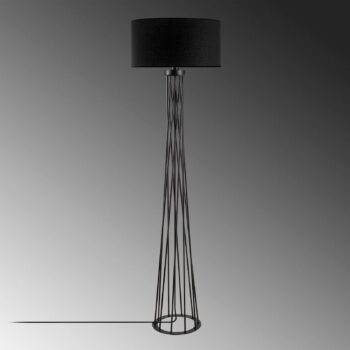 Stojacia lampa Tall 13470, čierna, plátno, výška 175 cm