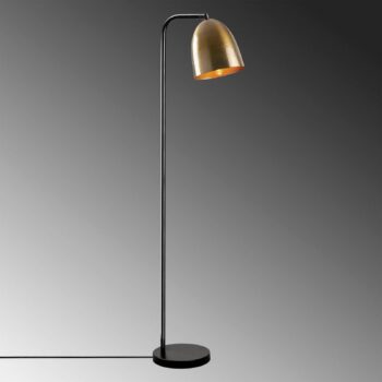 Stojacia lampa Tattoo 4091 zlatá antik/čierna, kov Výška 120 cm