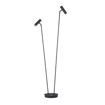 Stojacia lampa Tom Pro LED, čierna, 2 svetlá, CCT, stmievač