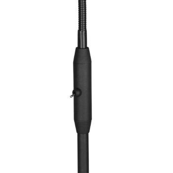 Stojacia lampa Tommy, čierna/zlatá, výška 130 cm, kov/látka