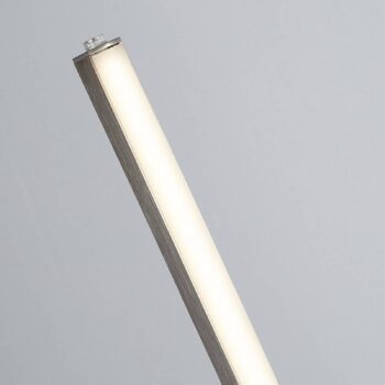 Stojacia lampa Tribeca LED, strieborná/opálová biela, kov, CCT, 150 cm