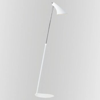 Stojacia lampa Vanila, nastaviteľná, biela