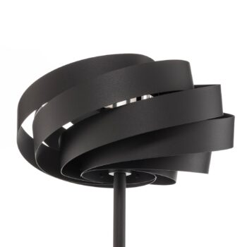 Stojacia lampa Vento, čierna, kov, E27, Ø 40 cm