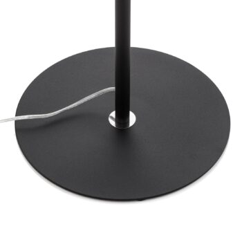 Stojacia lampa Vento, čierna, kov, E27, Ø 40 cm