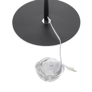 Stojacia lampa Vento, čierna, kov, E27, Ø 40 cm