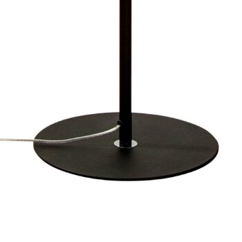 Stojacia lampa Vento, čierna/zlatá, kov, Ø 40 cm, E27