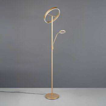 Stojacia lampa Willis LED, zlatá, výška 180 cm, kov, CCT, stmievač
