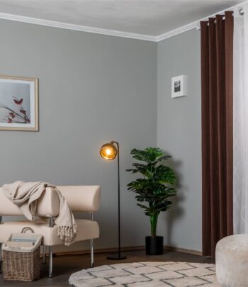 Stojacia lampa Yildo 6906 Výklopné tienidlo čierna/medená