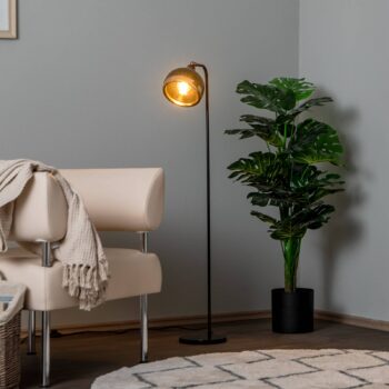 Stojacia lampa Yildo 6906 Výklopné tienidlo čierna/medená