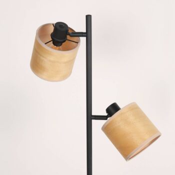 Stojacia lampa bambusová, 2 svetlá