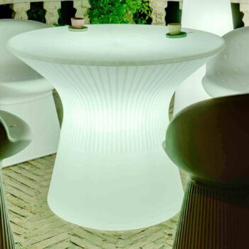 Stôl Newgarden Capri LED, výška 73 cm