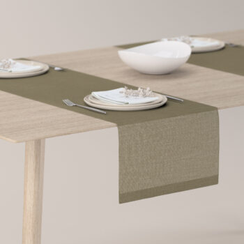 Štóla na stôl, khaki, 40 x 130 cm, Sensuale Premium, 144-41