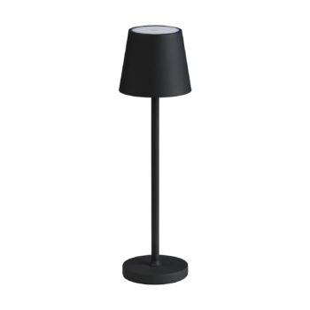 Stolná LED lampa 5097, dobíjacia batéria IP54 stmievateľná čierna