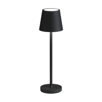 Stolná LED lampa 5097, dobíjacia batéria IP54 stmievateľná čierna