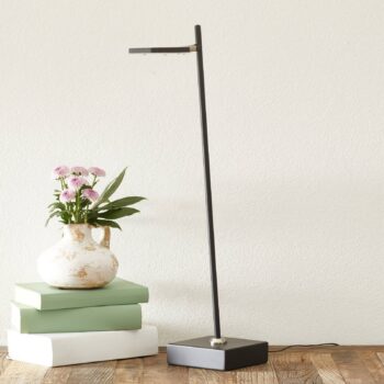 Stolná LED lampa Block, stmievateľná. čierna