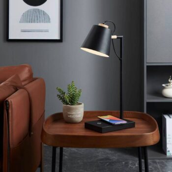 Stolná LED lampa EGLO Lacey-QI s dotykovým stmievačom