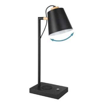 Stolná LED lampa EGLO Lacey-QI s dotykovým stmievačom