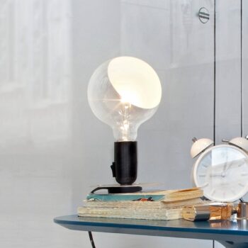 Stolná LED lampa FLOS Lampadina, čierna