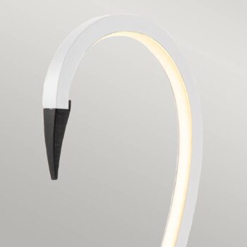 Stolná LED lampa Flamingo, biela, kov, výška 50 cm