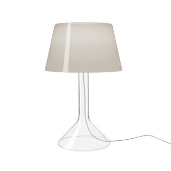 Stolná LED lampa Foscarini Chapeaux V, sivá