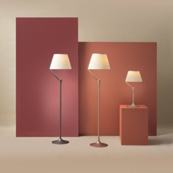 Stolná LED lampa Kartell Angelo Stone, zlatá farba, stmievateľná