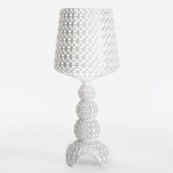 Stolná LED lampa Kartell Mini Kabuki, biela, výška 70 cm